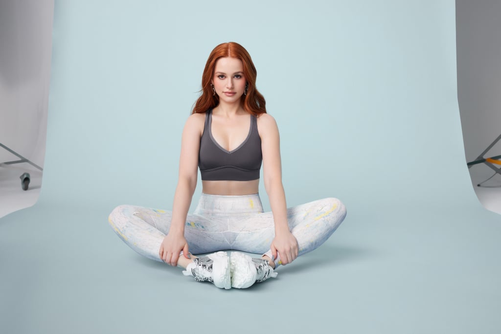 Fabletics x Madelaine Petsch Khloe Medium Impact Sports Bra and High-Waisted PowerHold Legging