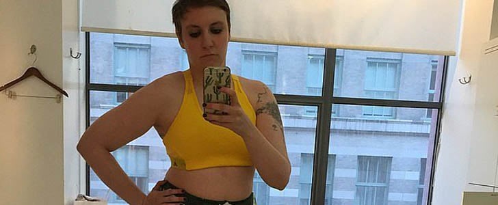 Lena Dunham Posts Instagram About Exercising