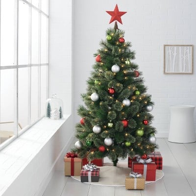 4.5-ft. Prelit Artificial Virginia Pine Christmas Tree