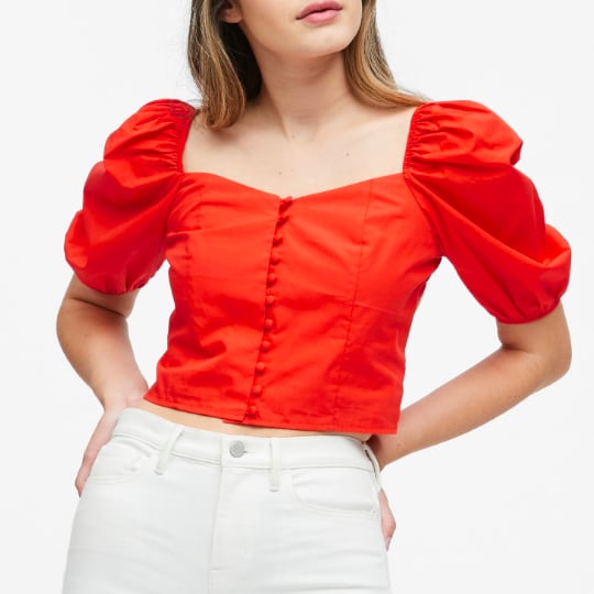 Washable Silk Split-Neck Blouse | 20 