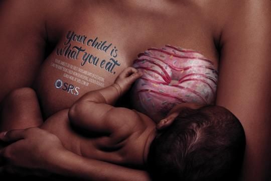 Breastfeeding Campaign Shames Junk Food Eating