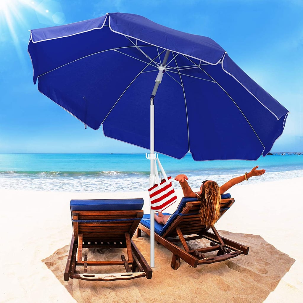 Belle: Blue Beach Umbrella