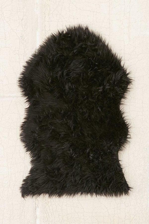 Urban Outfitters Faux Sheepskin Shaped Rug