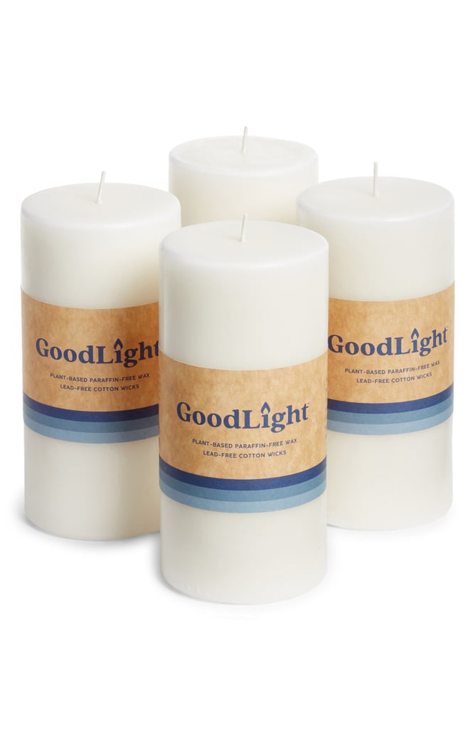 GoodLight 4-Pack Unscented Large Pillar Candles