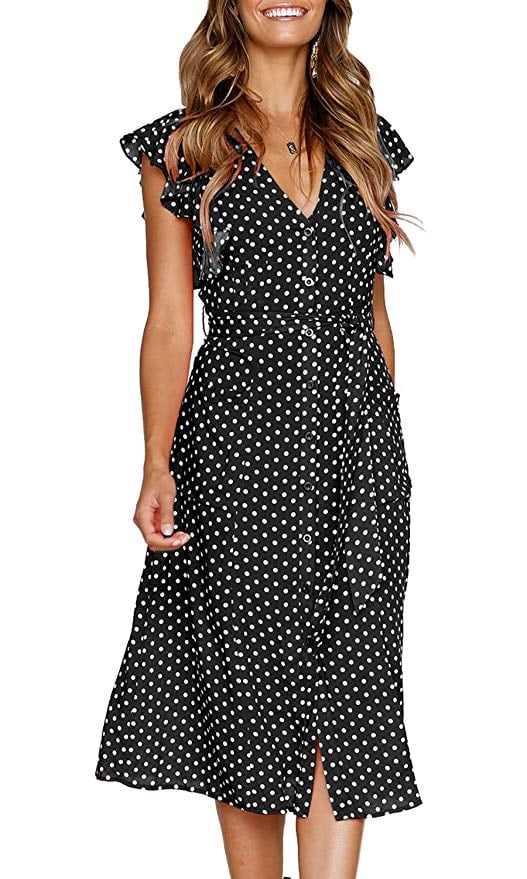 Mitilly Polka-Dot Dress