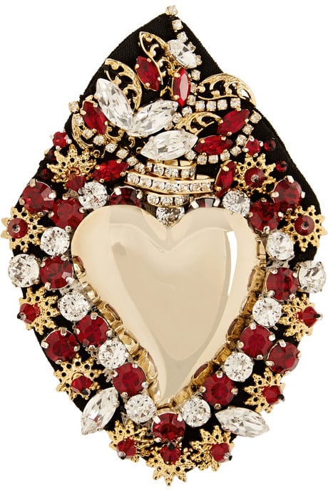 Dolce & Gabbana Sacred Heart Swarovski Crystal Brooch