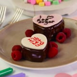 Chocolate Conversation Heart Cakes