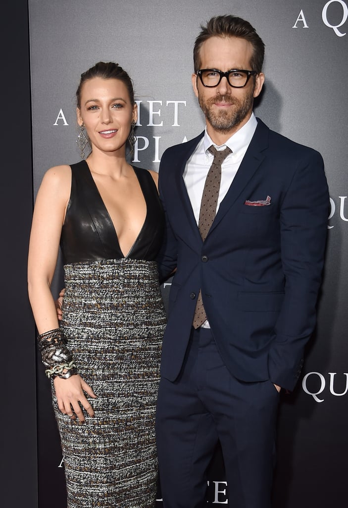 Blake Lively and Ryan Reynolds at A Quiet Place Premiere