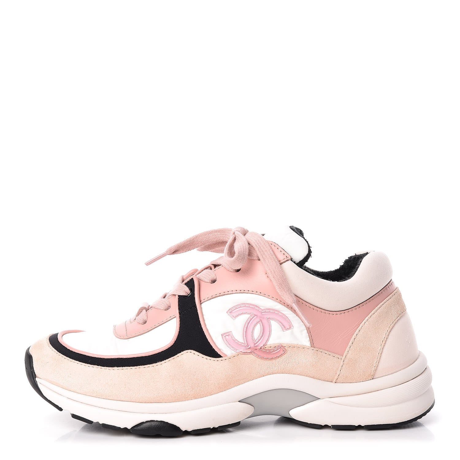 chanel pink tennis shoes
