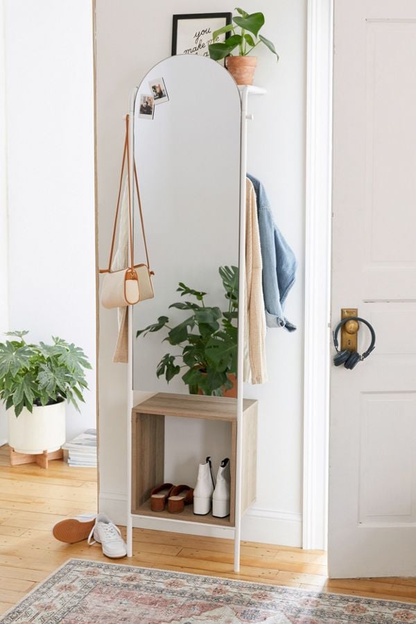 Rooney Entryway Storage Mirror Best Apartment Furniture