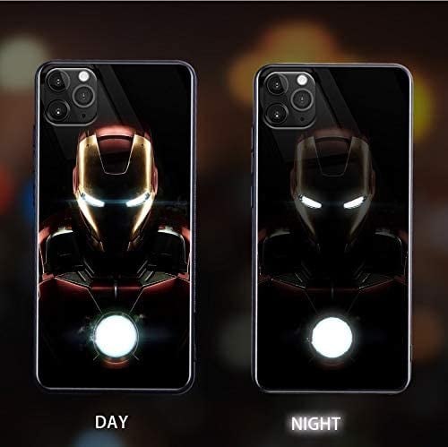 Marvel Iron Man Hero Call Led Flash Luminescent Glass Case