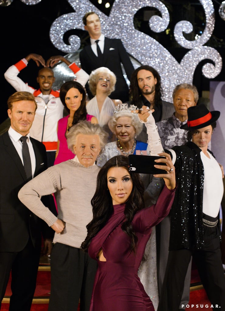 Kim Kardashian's Wax Figure Taking a Selfie
