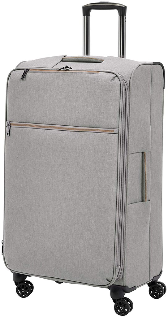 AmazonBasics Heathered Belltown Softside Luggage Spinner Suitcase