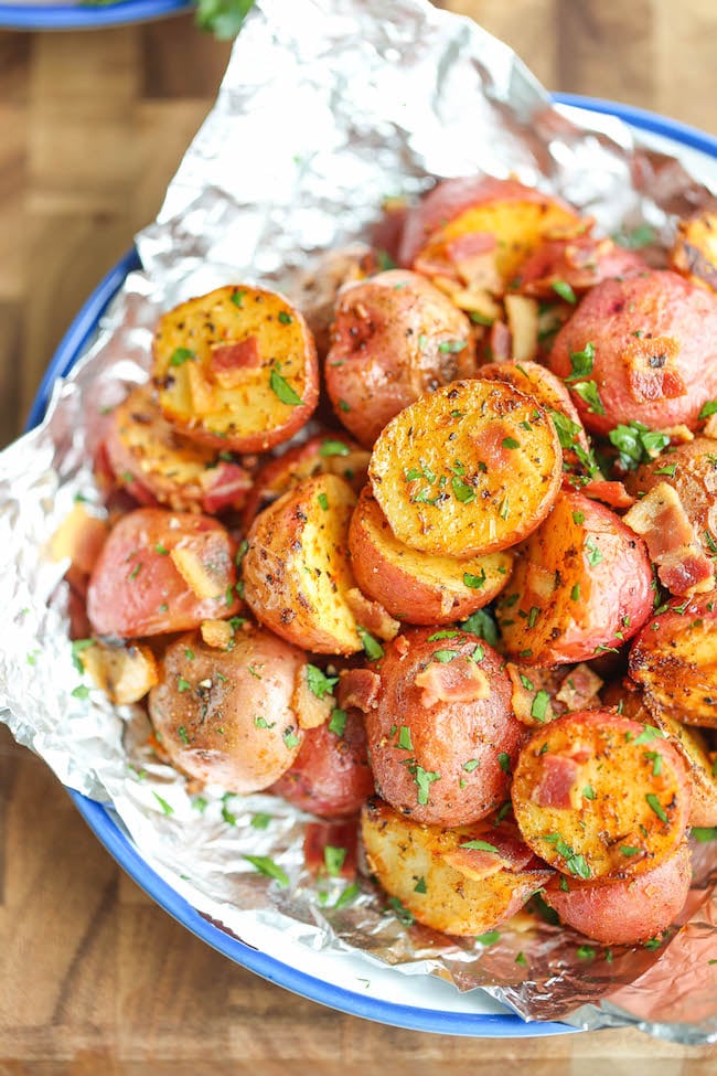 Potato and Bacon Foil Packets