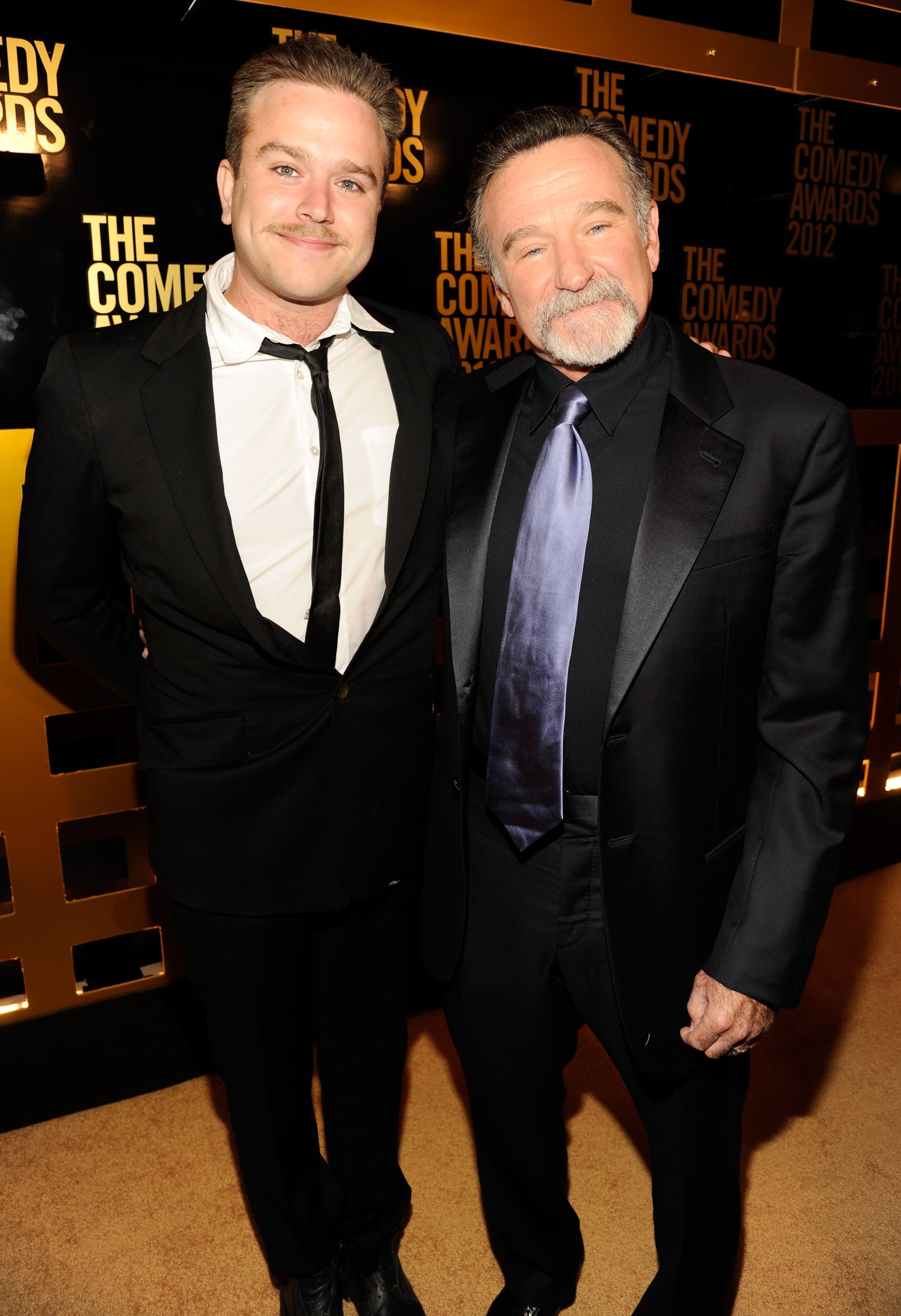 NEW YORK, NY - APRIL 28:  Zachary Pym Williams and Robin Williams attend The Comedy Awards 2012 at Hammerstein Ballroom on April 28, 2012 in New York City.  (Photo by Kevin Mazur/WireImage)