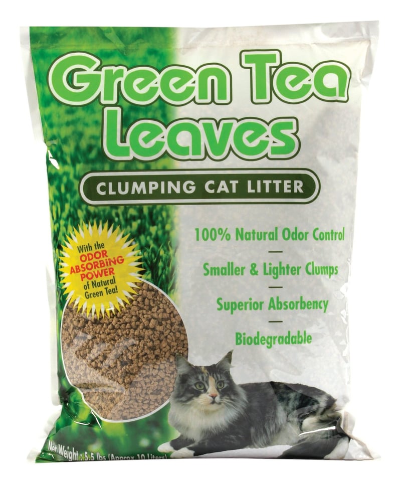 Natural Green Tea Leaves Cat Litter