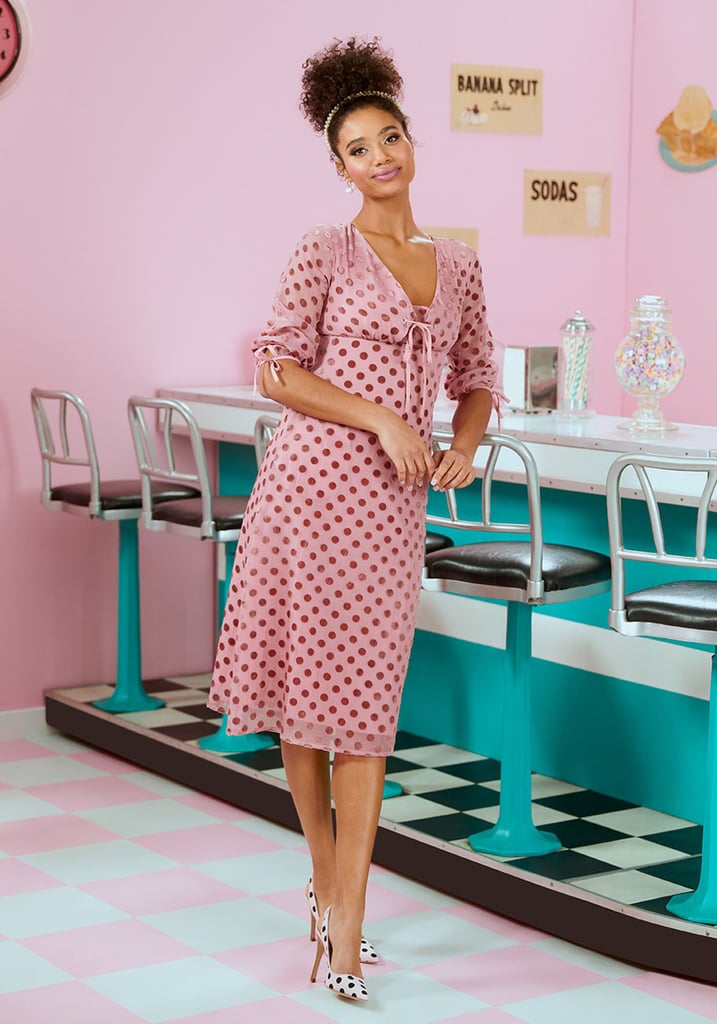 Modcloth Love at First Dot Midi Dress