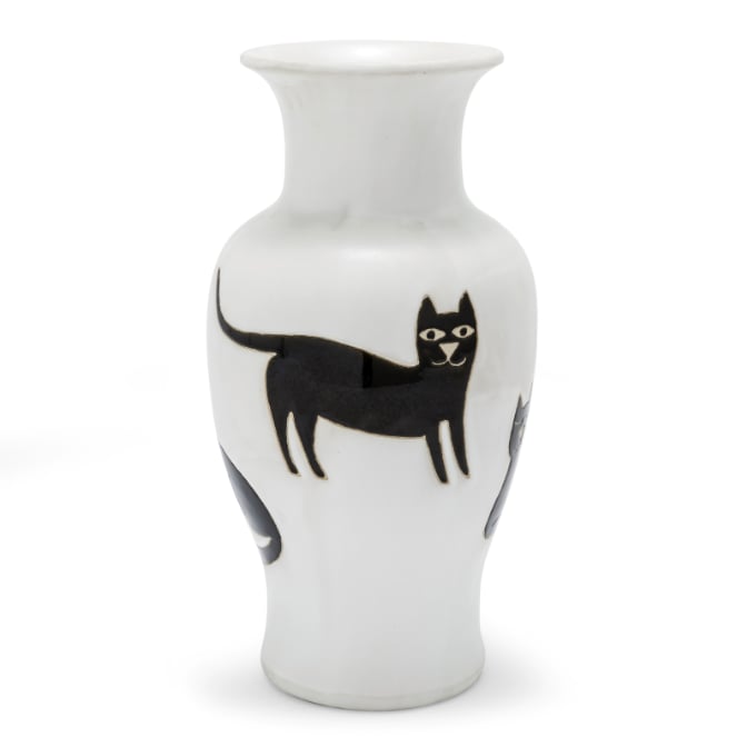Black Cat Vase