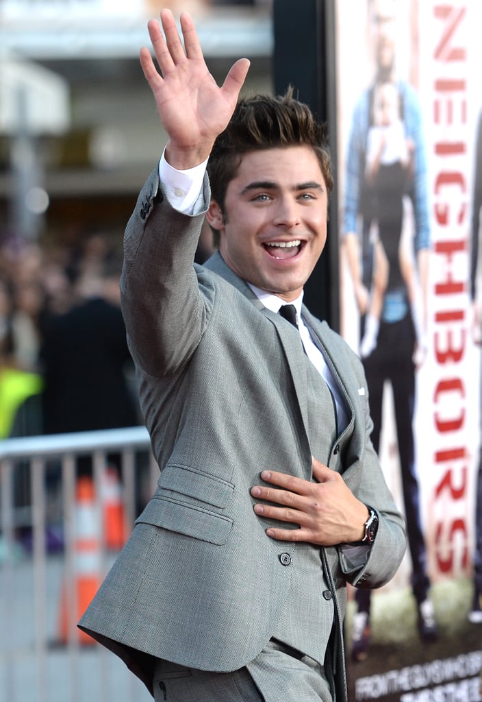 Zac waved to the crowd.