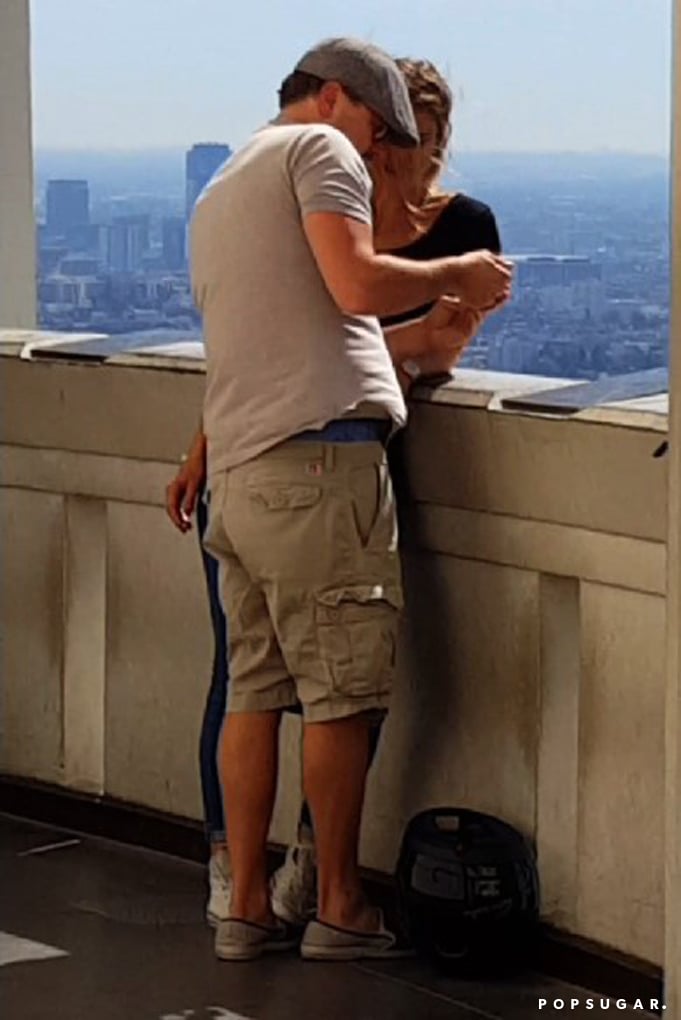 Leonardo DiCaprio and Nina Agdal at the Griffith Observatory