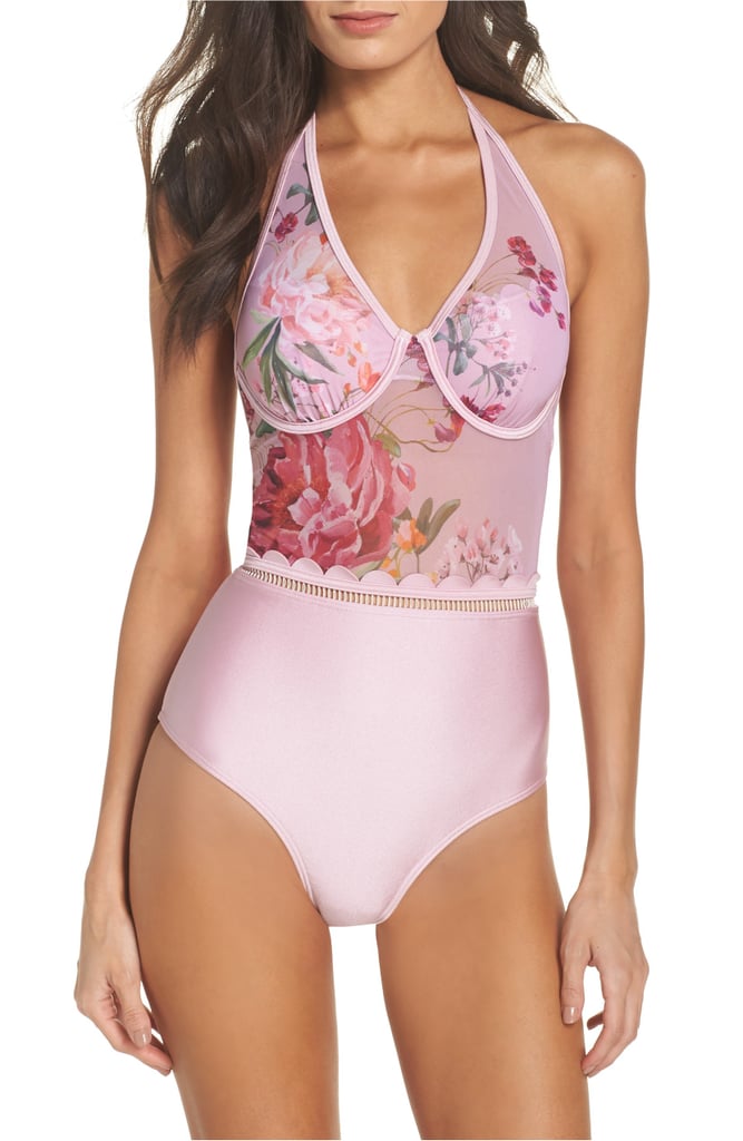 Ted Baker London Serenity Mesh One-Piece Swimsuit