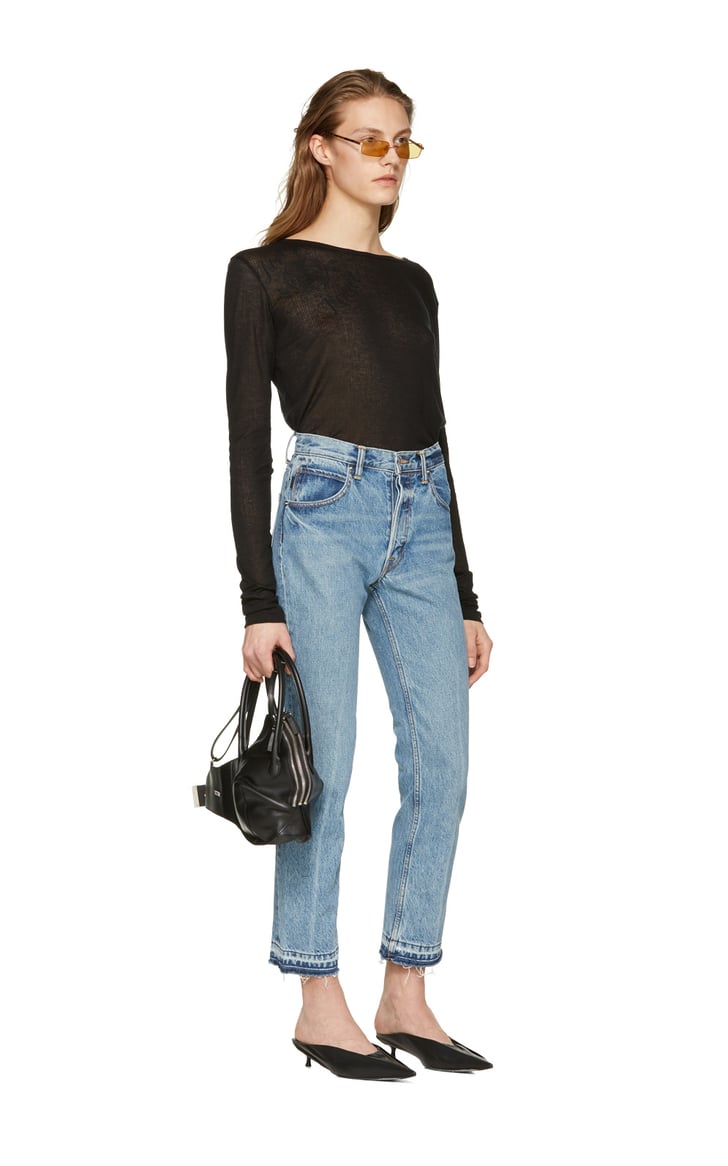 Helmut Lang Black Leather Bra Bag