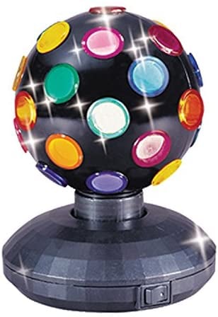 Trisonic Party Time Multi Colour 360 Degree Rotating Mirror Disco Light