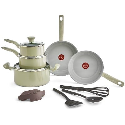 T-fal Simply Cook 12pc Ceramic Recycled Aluminium Cookware Set