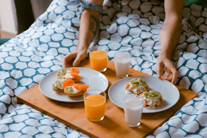 Greet the morning with homemade breakfast in bed.