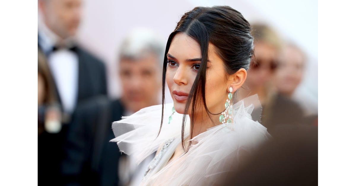 Kendall Jenner White Sheer Gown Cannes 2018 Popsugar Fashion Photo 11 