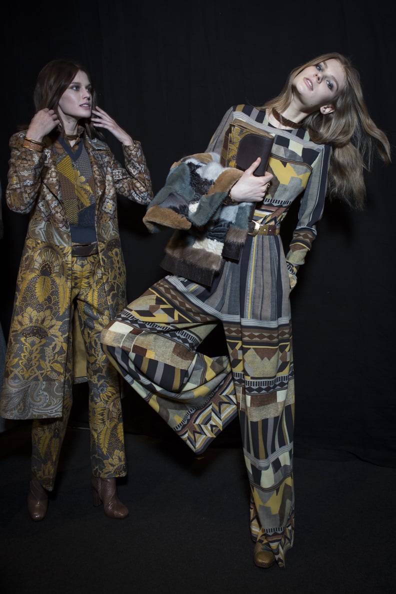 Backstage at Etro