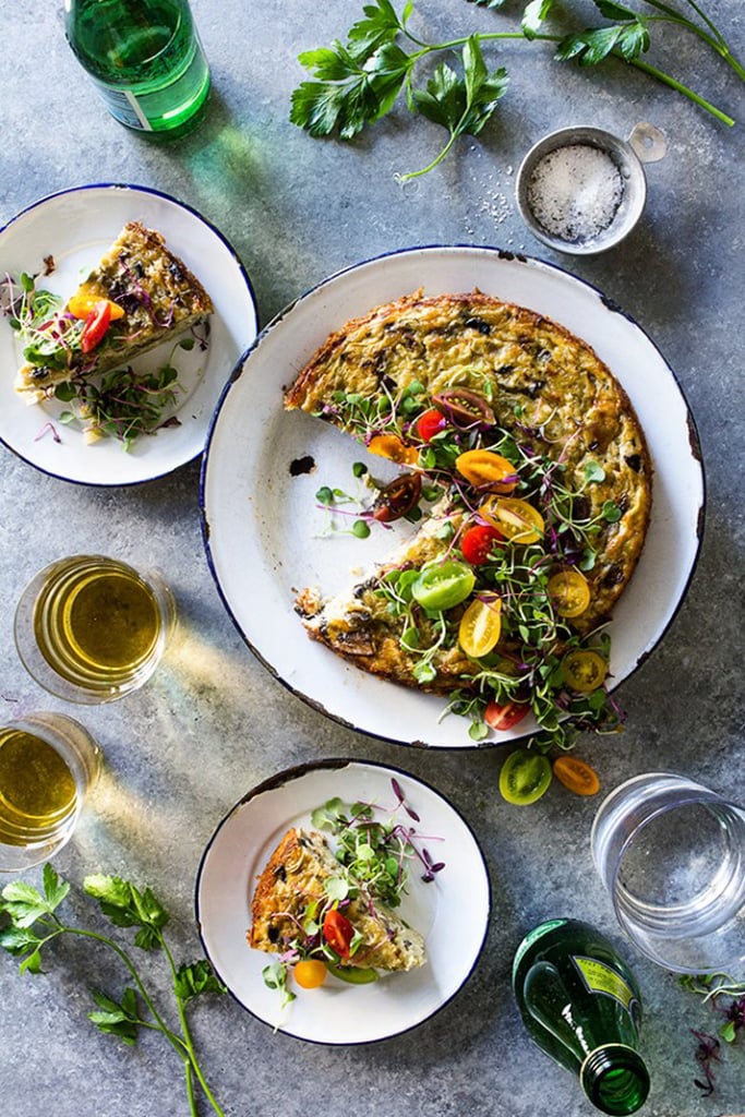 Crustless Roasted Cauliflower and Mushroom Quiche