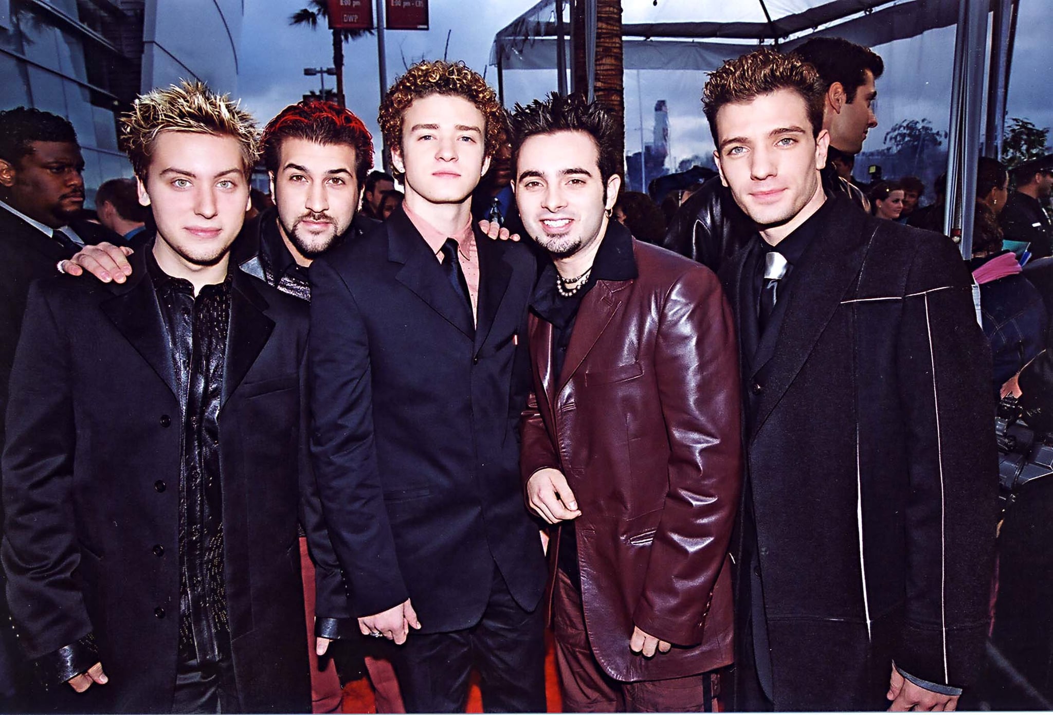 Lance Bass, Joey Fatone, Justin Timberlake. Chris Kirkpatrick and JC Chasez of NSync (Photo by Jeff Kravitz/FilmMagic, Inc)