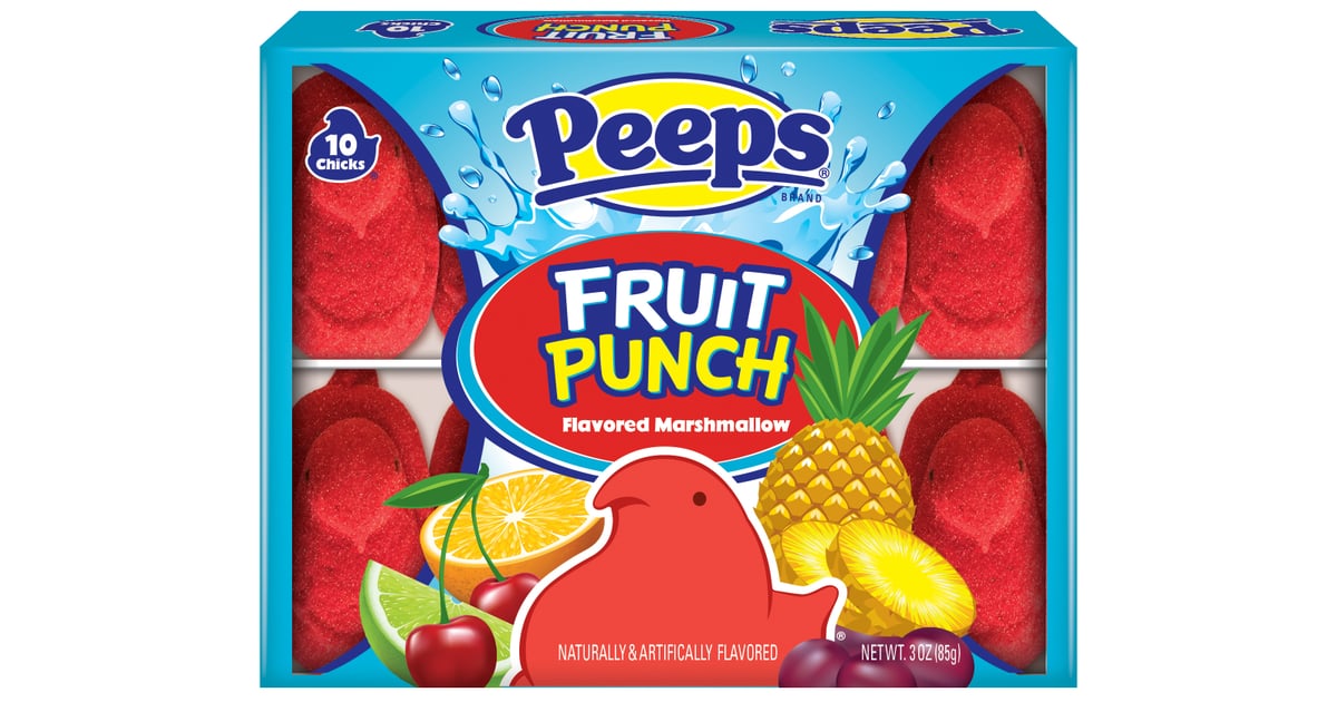 Peeps Fruit Punch Flavored Marshmallow Chicks 2 New Peeps Spring 