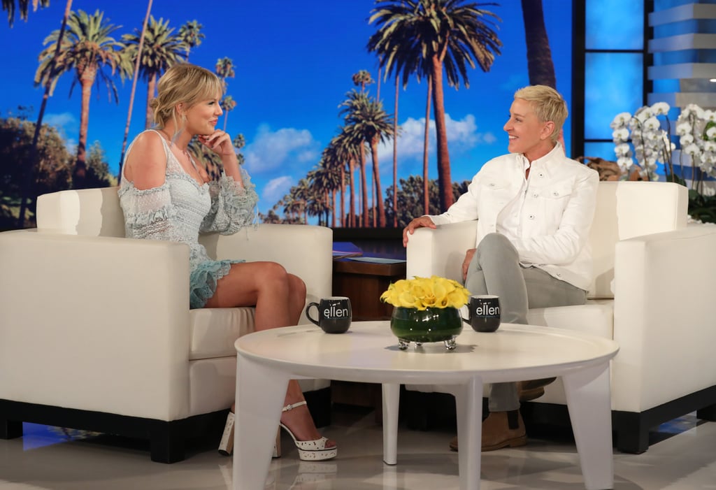 Taylor Swift Blue Jonathan Simkhai Dress on Ellen