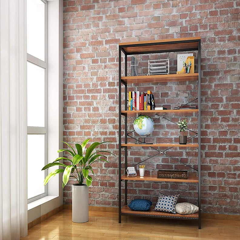 An Industrial Bookshelf: Kemanner 5-Tier Industrial Style Bookcase