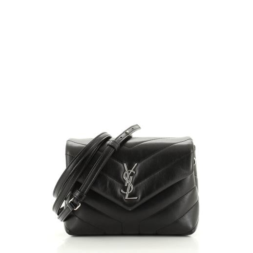 Saint Laurent LouLou Shoulder Bag Matelasse Chevron Leather Toy