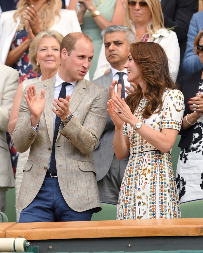 In July, the two cheered from the stands at the Men's Final of the Wimbledon Tennis Championships in London.