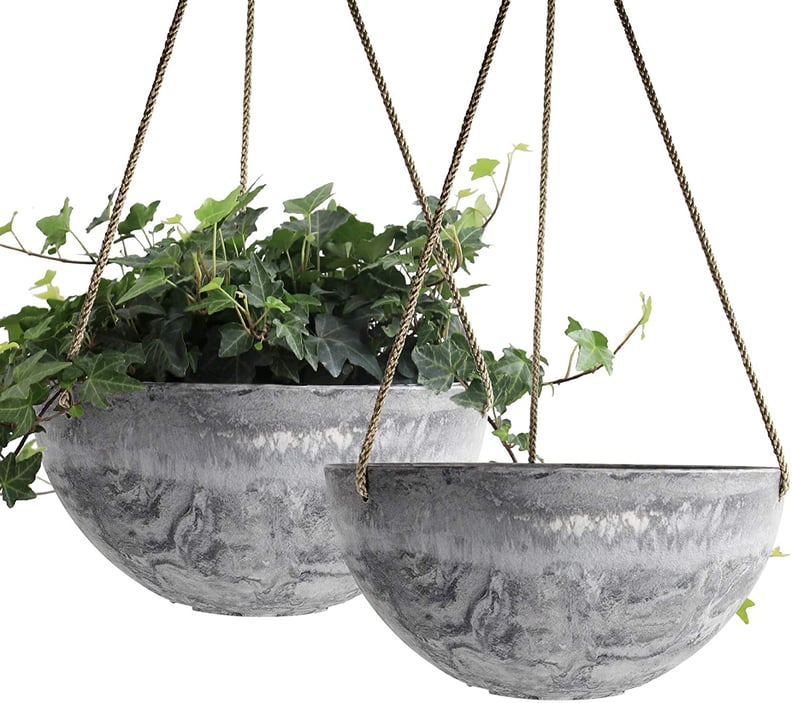 La Jolíe Muse Marble Pattern Hanging Planter Pots