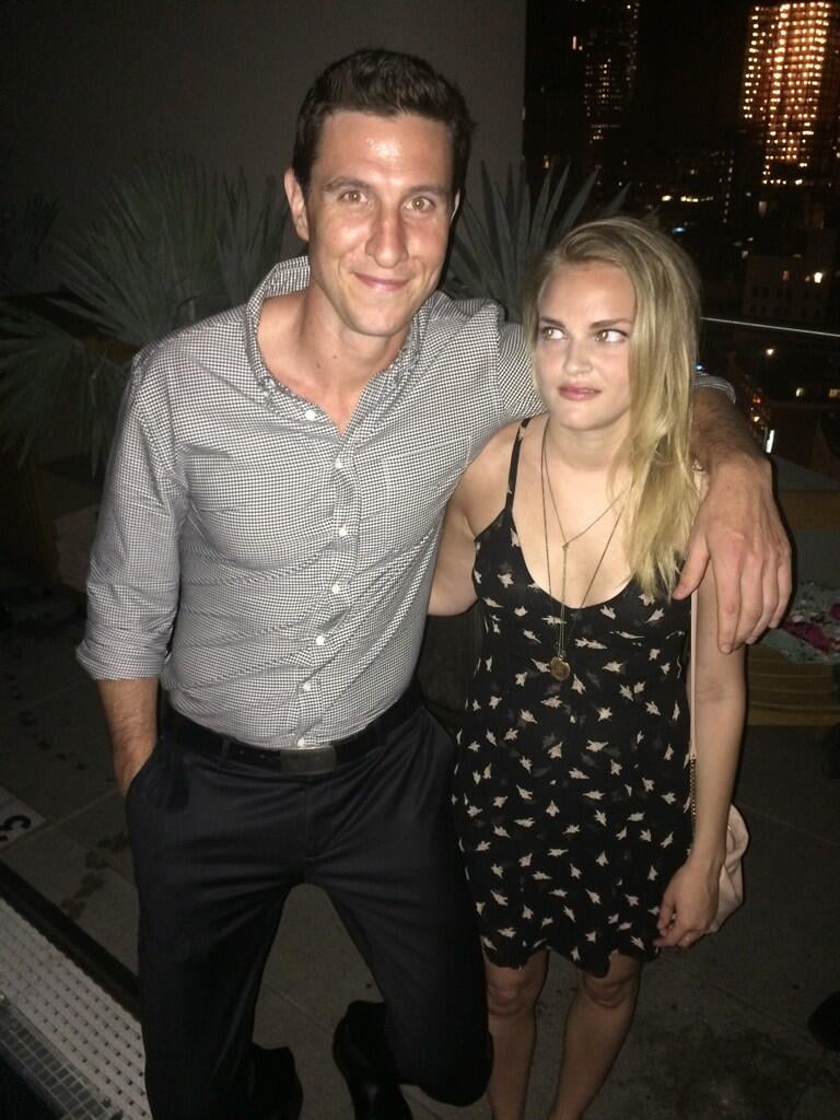 Here he is looking adorable with Tricia from OITNB (RIP).