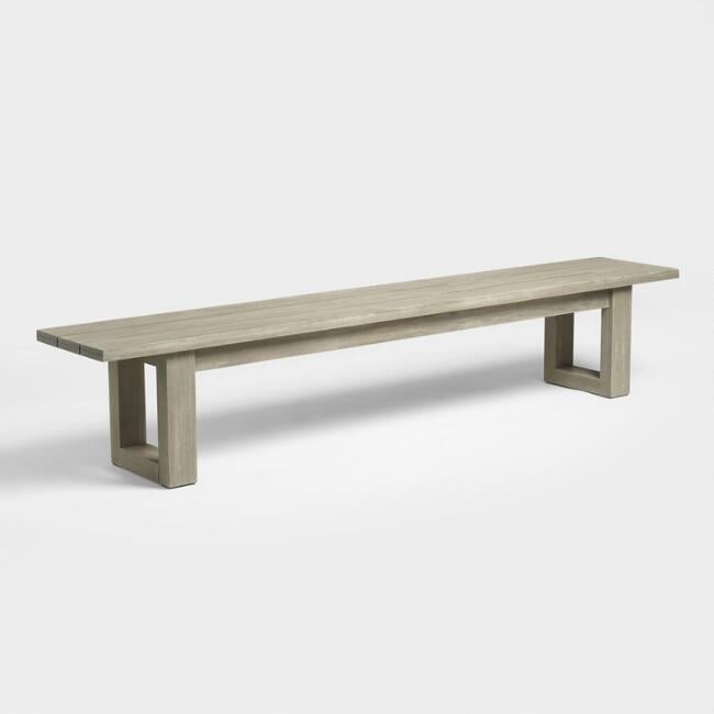 Gray San Sebastian Outdoor Dining Bench