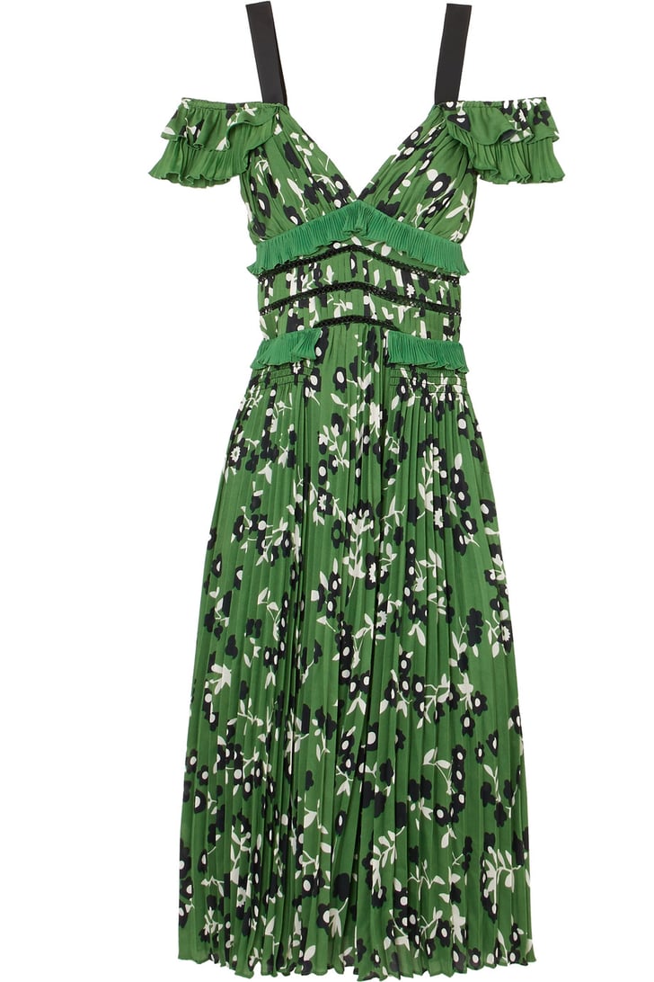 herlipto lace trimmed floral dress