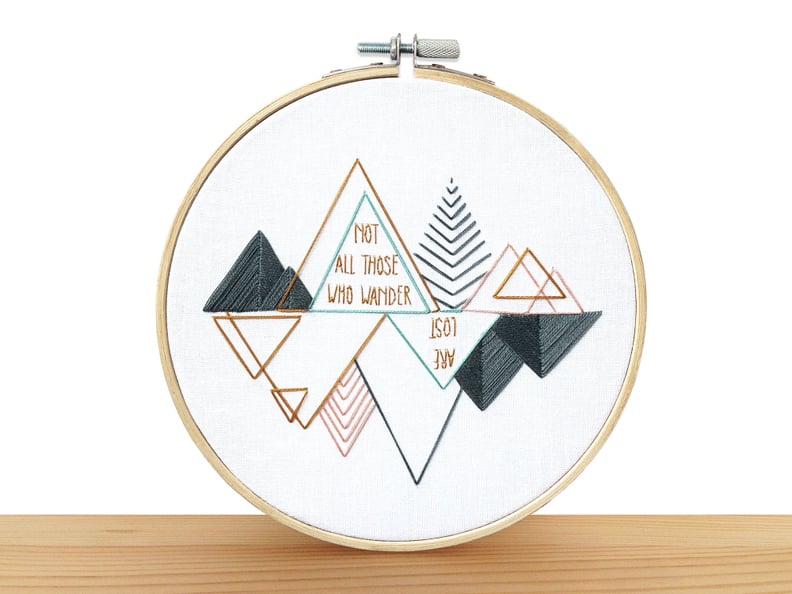 DIY Embroidery Kit: Wanderlust