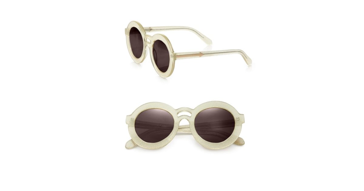 Karen Walker Joyous Plastic Round Sunglasses/Gold Mirror ($250 ...