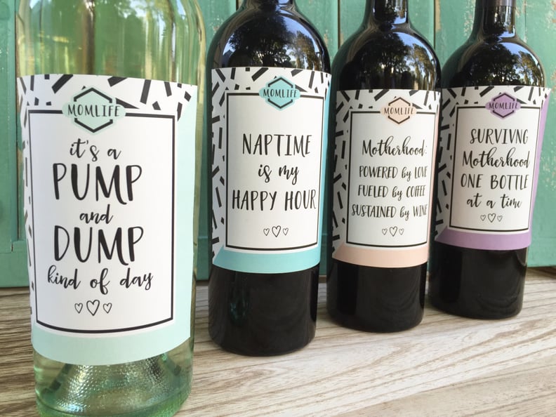 New Mommy Wine Label Set