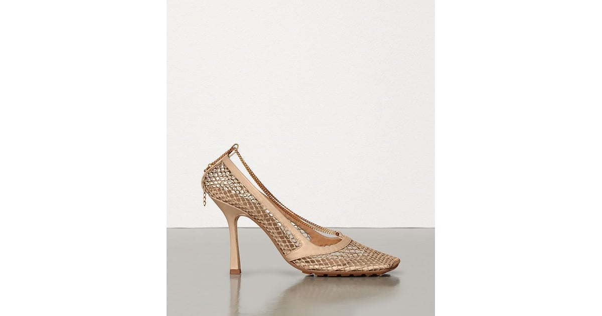 bottega veneta wardrobe 02 stretch sparkle pump sandals