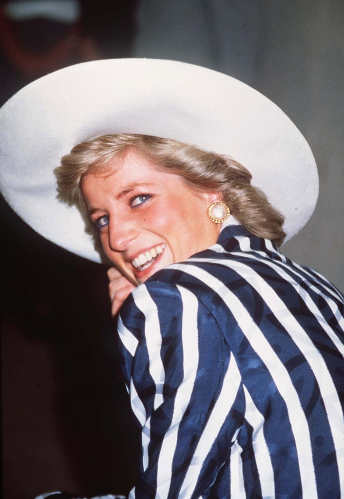 Princess Diana Wearing Blue Eyeliner in 1988