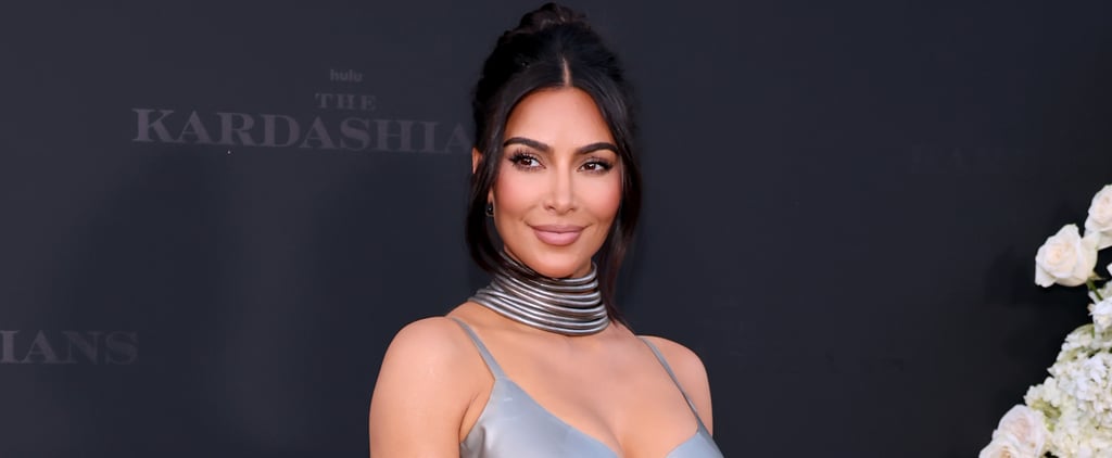 Kim Kardashian Wears a Futuristic Silver Bikini on Vacation