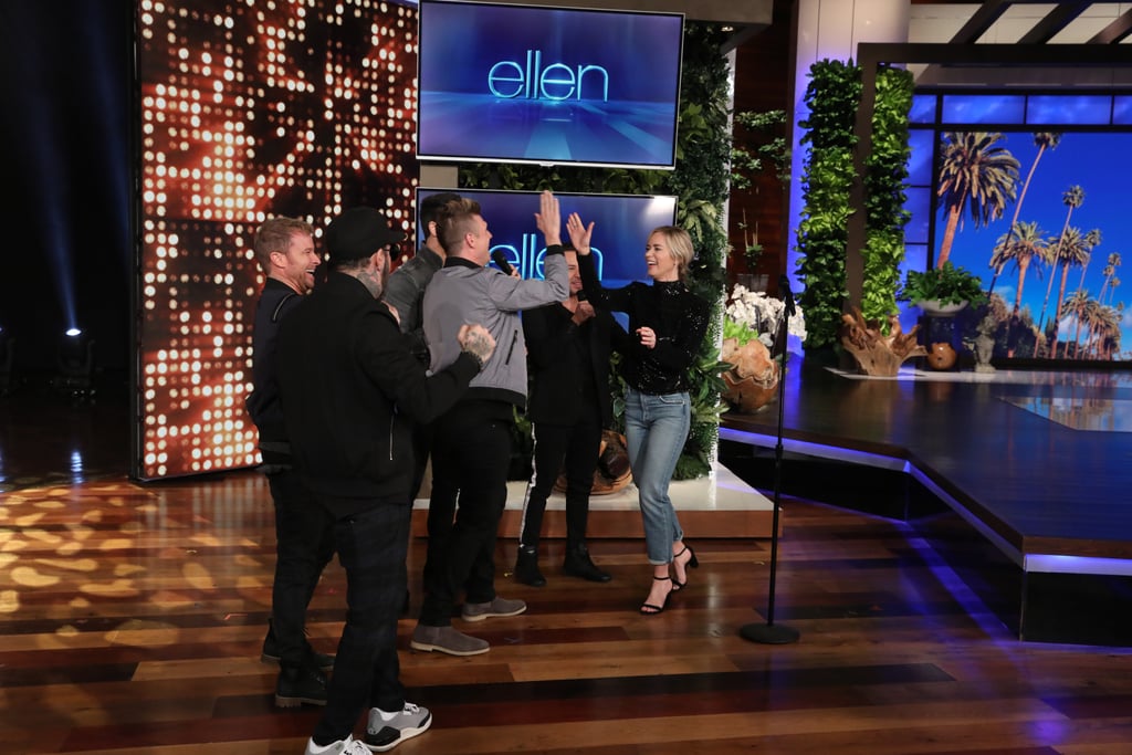 Emily Blunt Singing With Backstreet Boys on The Ellen Show