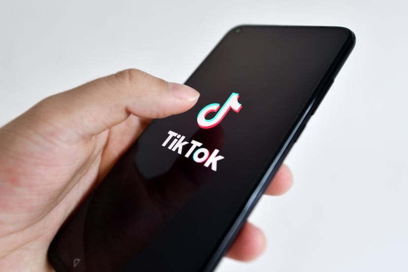 HAIKOU, CHINA - 2020/08/20: In this photo illustration, a TikTok logo seen displayed on a smartphone.The US' clampdown on TikTok along with President Donald Trump publicly favoring Oracle as the app's potential buyer are prompting concerns that the compet